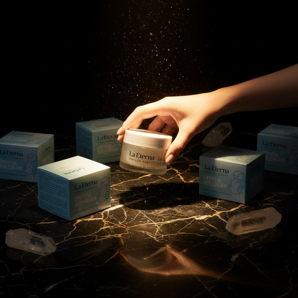 Crystal Dew Box Flatlay Dark